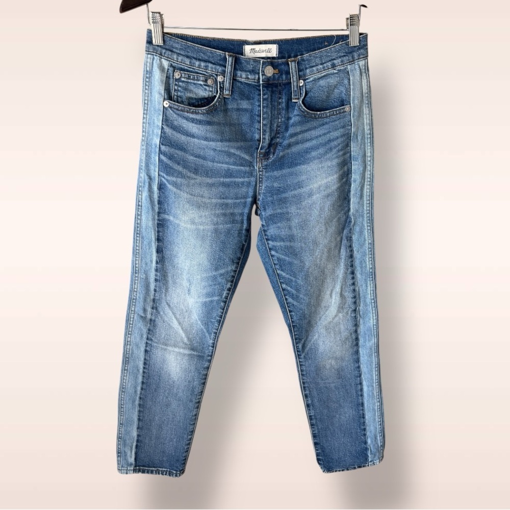 Madewell Cruiser Straight Crop Jeans: Pieced Edition - Picture 3 of 7